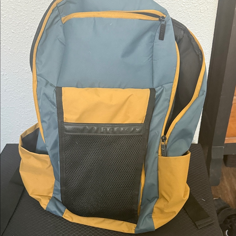 Two-Tone Blue and Mustard Men's Backpack